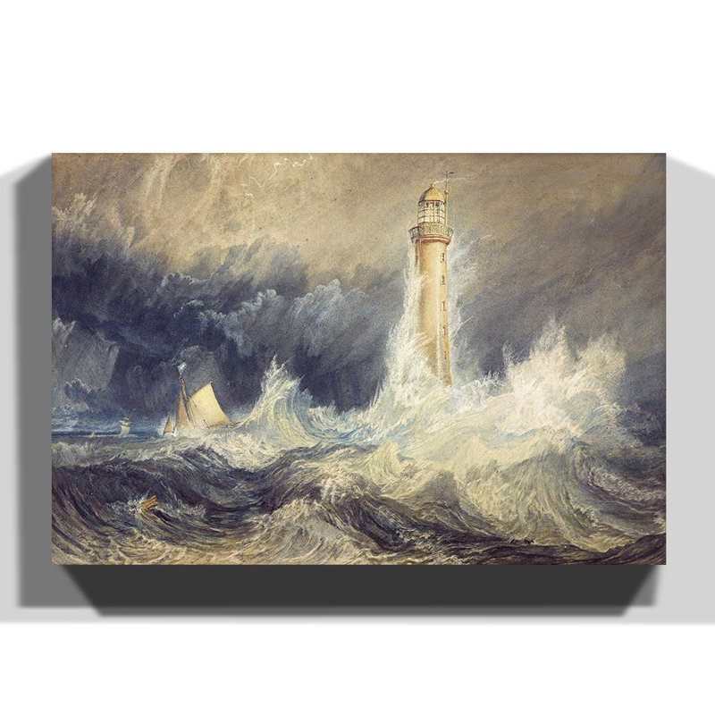 Bell Rock Lighthouse by J.M.W. Turner - Wrapped Canvas, 70cm H x 100cm W