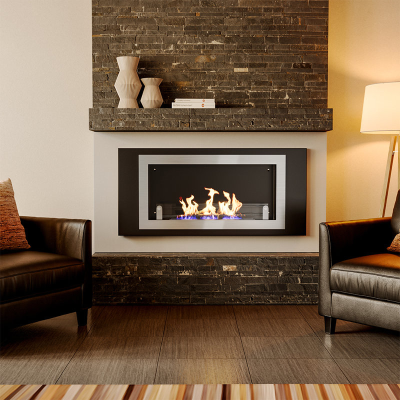 Tober Rebrilliant 11cm W Silver Electric Fireplace