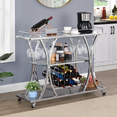 Forbin Metal Bar Cart