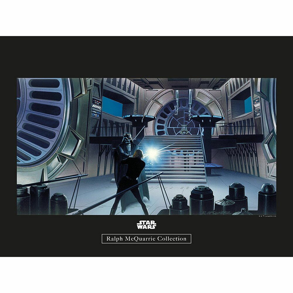 Poster Star Wars Rmq Vader Luke Throne Room