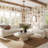 Wood Grain Pattern Indoor/Outdoor Coffee Table-2058665859