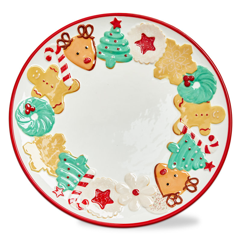 Sweetest Christmas Platter White Ceramic