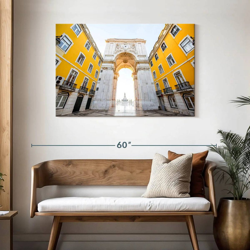 Arc de triomphe à Lisbonne, H 30 po x l 45 po
