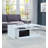 Flandria Coffee Table with Storage in White and Black High Gloss