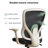 Okeysen 4 Person Workstation Modular Attachable Office Desks with 4 BIFMA-Certified Office Chairs