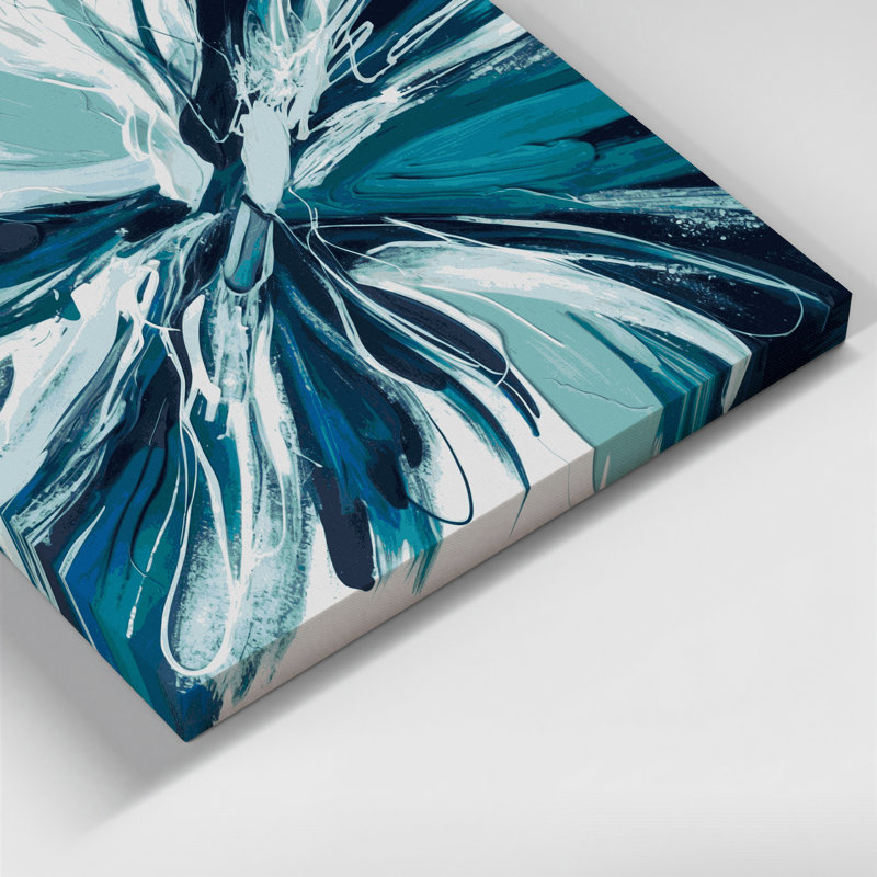 «Lyrical Abstraction 16», art mural sur toile grise, H 16 po x l 20 po