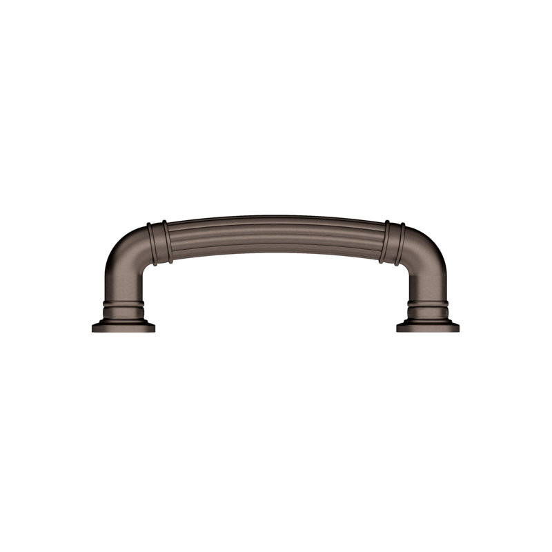 Poignée de type barre en métal, Bronze miel, 3 3/4"