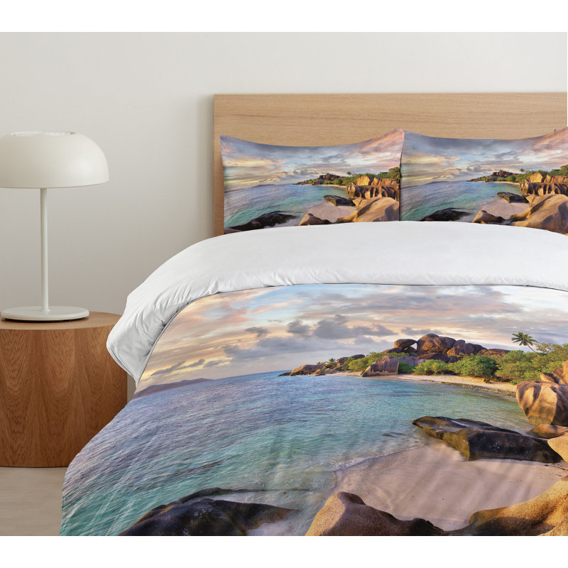 Coastal Floral Duvet Cover