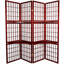 5 1/2 Ft. Tall Window Pane With Shelf Room Divider - Honey - 4 Panels-1561327324-1519928058