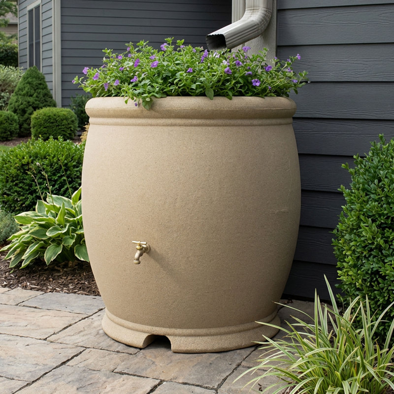 Barcelona Rain Barrel, 100 Gallon, null
