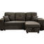 Lit modulaire réversible avec rangement et tabourets, en forme de L pour économiser de l'espace, revêtement en velours, tablette latérale gris anthracite, canapé-lit escamotable n'importe où, mousse-320299964