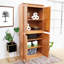 Armoire de rangement en bois Kesterson, 72 pouces avec 5 tablettes-16395301