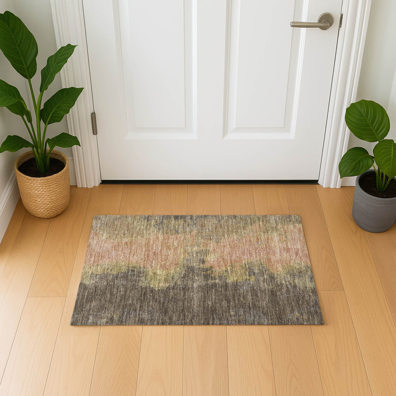 Premium Machine Washable Bucz AMF1742 Modern Rug, Rectangle 1'8" x 2'6"