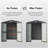 Outdoor Storage Shed 5.7X3 FT,Metal Outside Sheds&Outdoor Storage Galvanized Steel,Tool Shed With Lockable Double Door For Patio,Backyard,Garden,Lawn (5.7X3ft)-125097006-125097005