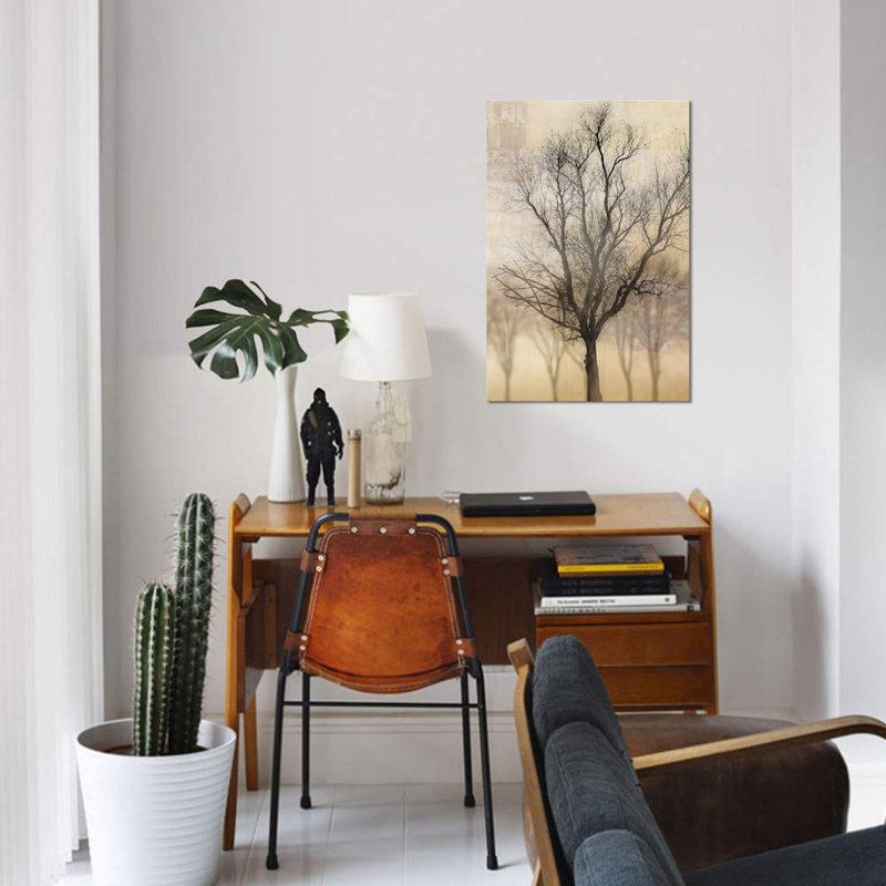 «Solitaire», impression sur toile, H 26 po x l 18 po x P 1,5 po, Pas de tapis, Toile tendue
