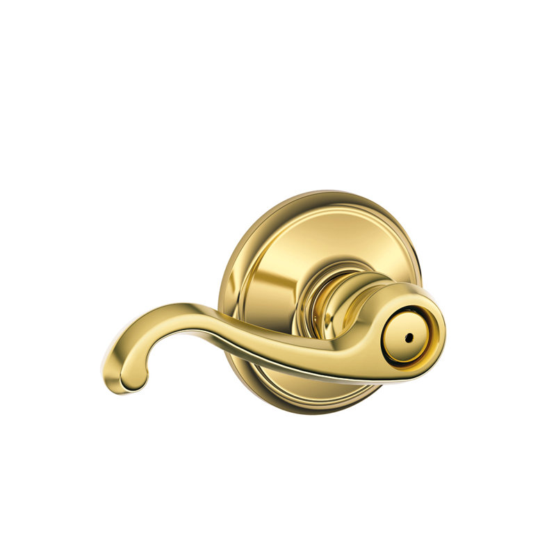 Callington Lever Bed and Bath Lock, Bright Brass