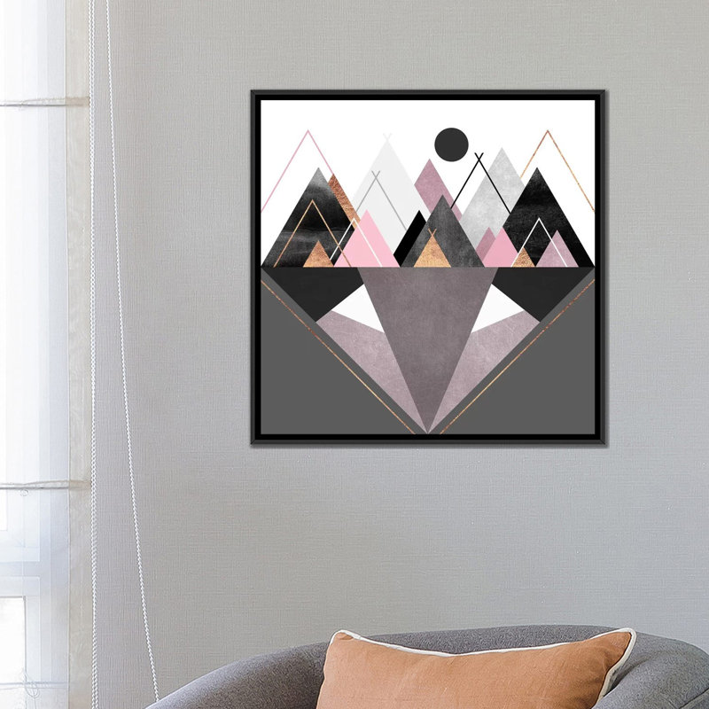«Nordic Wilderness» par Elisabeth Fredriksson - impression sur toile, H 18 po x l 18 po x P 1,5 po, Toile avec cadre noir