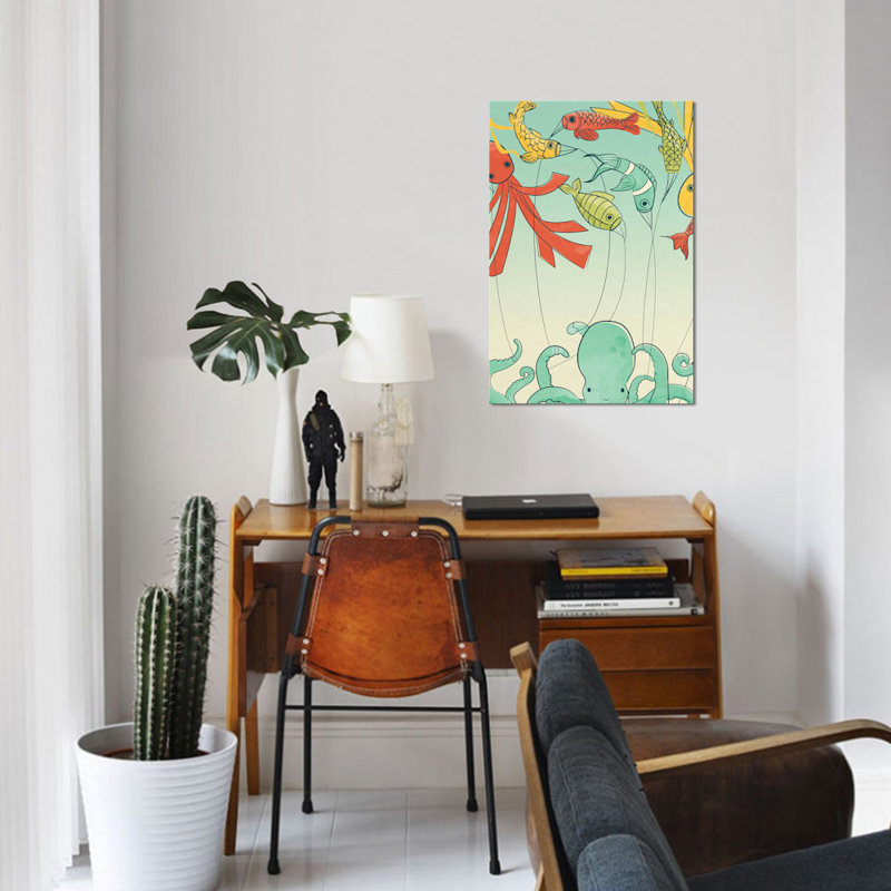 Cerfs-volants - Impression sur toile tendue, H 12 po x l 8 po x P 0,75 po, Toile tendue, Pas de tapis
