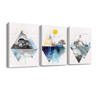 3 Piece Wrapped Canvas Print