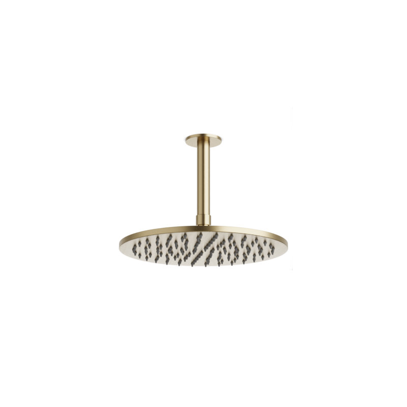 Rain Shower Head 1.8 GPM GPM, Satin Brass