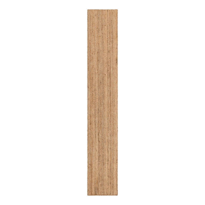 Tapis chindi tressés à la main Meador, Tapis de couloir 2 pi 7 po x 16 pi 5 po