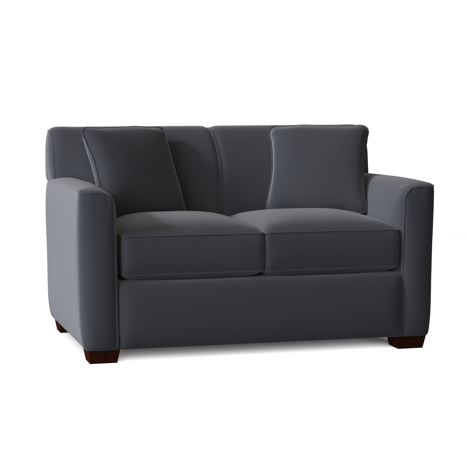 Keaton 60'' Upholstered Loveseat, Craftwood 23 Navy Performance Chenille, Yes