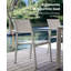 Ensemble de salle à manger extensible 11 pièces pour 10 personnes, comprenant une grande table extensible d'extérieur et 10 chaises empilables, en aluminium, idéal pour le jardin, la terrasse ou la piscine.-432830950