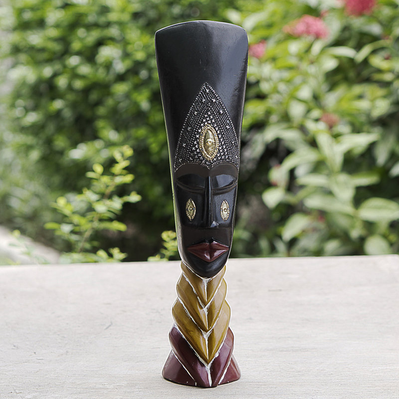 Masque africain en bois Bungalow Queen