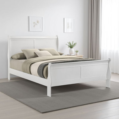 Nim Bed, Sleigh Panel Headboard Design, Low Profile