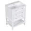 Meuble-lavabo simple autoportant 24 po avec plateau en céramique Leven