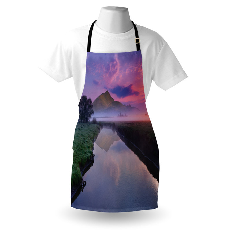 No Pattern Bib Apron