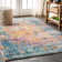Lathan Bohemian FLAIR Boho Vintage Medallion Cream/Navy Rug