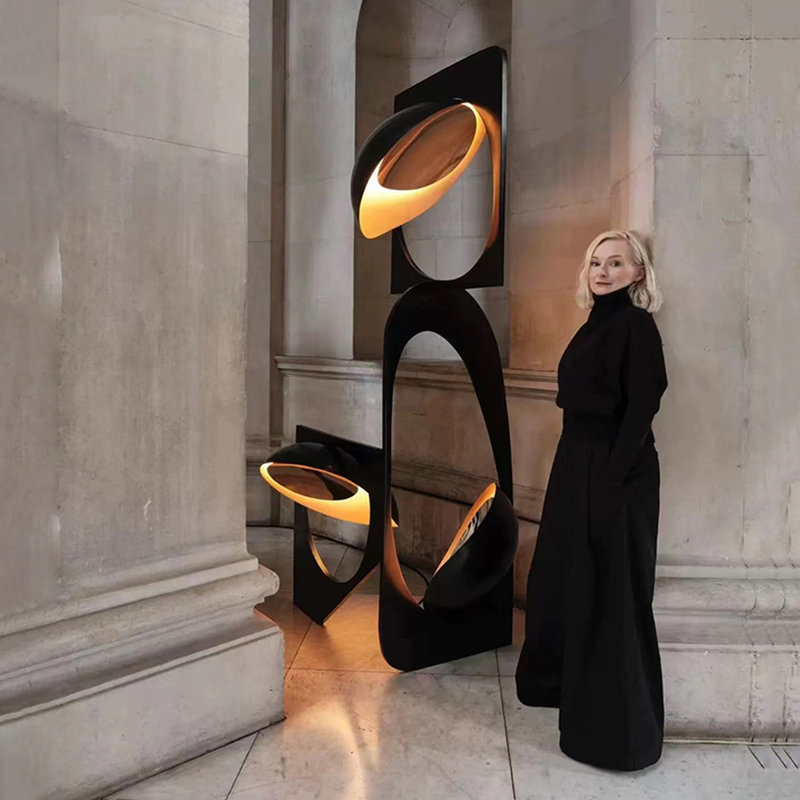 Black Iron Free form Floor Lamps