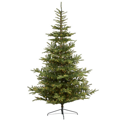Lighted Artificial Spruce Christmas Tree