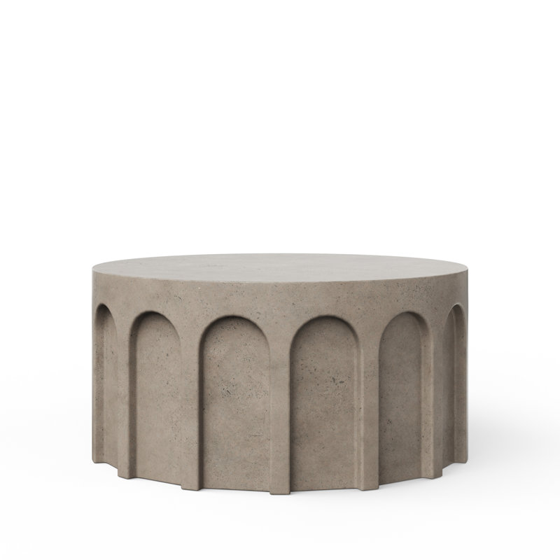 Vicky Round Coffee Table, Gray
