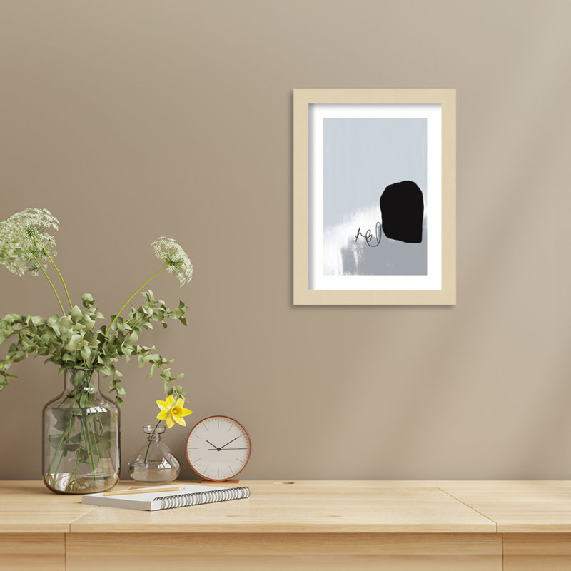 Reproduction d'art encadrée «Shadowed Silence» par Condit Wood, Svelte naturel, H 13 po x l 10 po