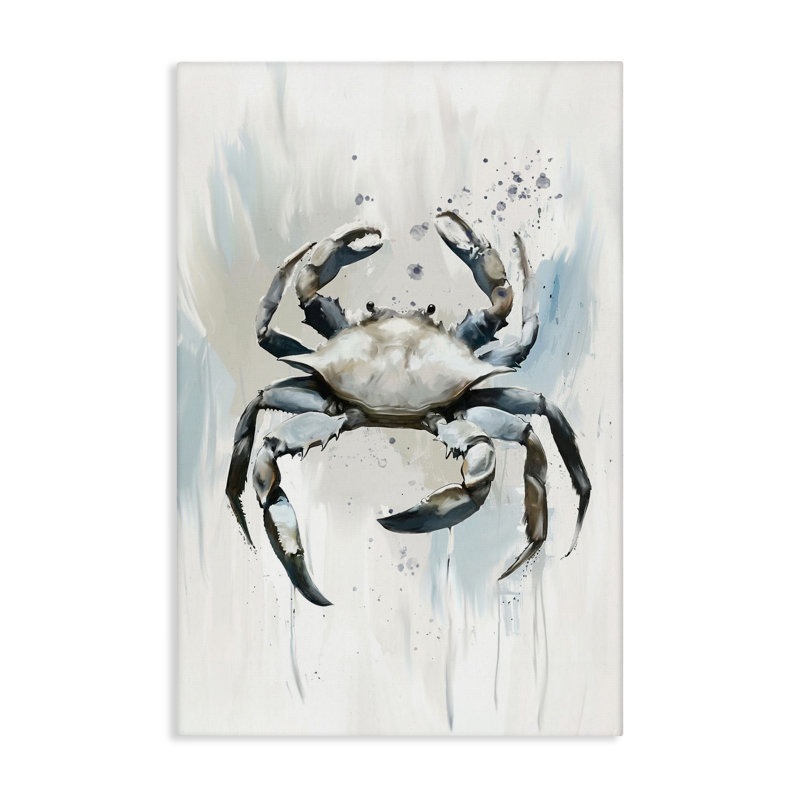 Royaume des crabes, toile par Ramona Murdock, H 24 po x l 16 po