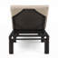 Chaise longue d'extérieur 2 pièces en rotin