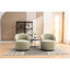 Fauteuil avec fonction pivotante, siège moderne en chenille, pour le confort de la salle à manger-134710851