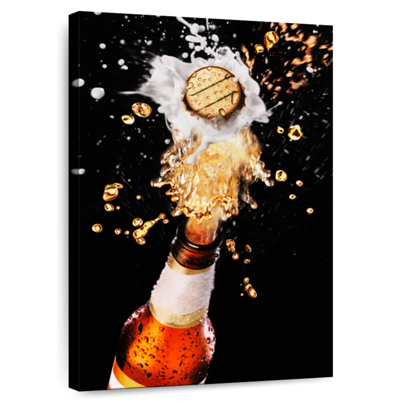 Yarlin Beer Bottle Cap Pop, 48" H x 32" W