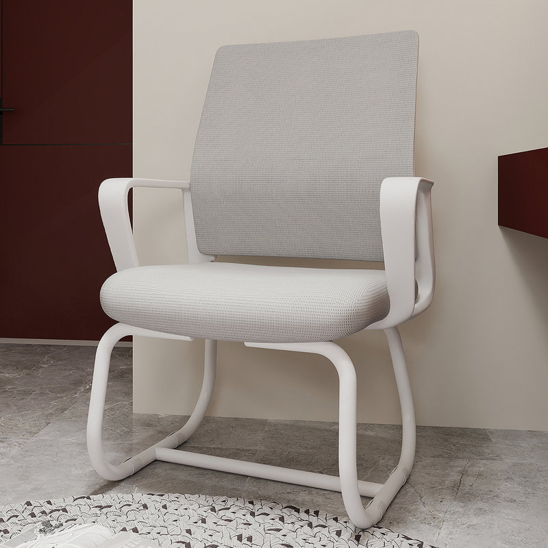 Chaise de bureau moderne minimaliste - structure en métal, douce et confortable, pour la maison et le bureau, disponible en plusieurs couleurs