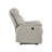Lea Power Recliner Chair W USB, Foam Fill Light Gray Top Grain Leather