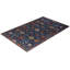 Tapis bleu rectangulaire unique de 5 pi 11 po x 9 pi 3 po Deliylah
