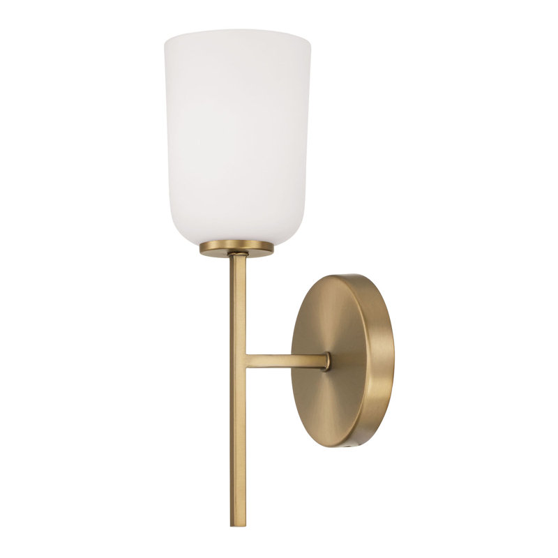 Kiryn Armed Sconce, Aged Brass