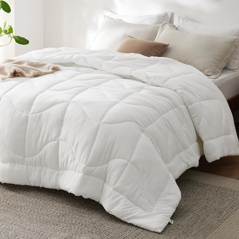 Housse de couette en duvet synthétique Bedge, Édredon grand, Blanc