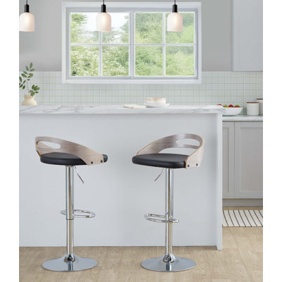 Tabouret tournant Mid-Century moderne avec repose-pieds ovale