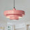 Luminaire suspendu de style Mid-Century à 3 niveaux avec abat-jour encastré en métal 3 lumières pour table de salle à manger