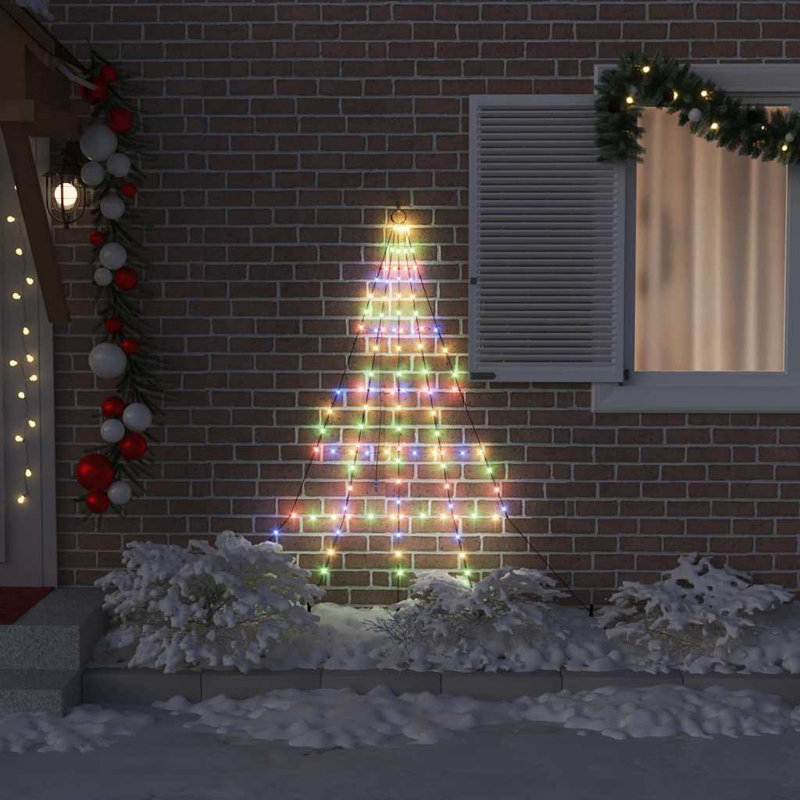 LED Christmas Tree with Ground Spikes 180 cm Metal, Multicolour