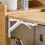 Kendyle 64cm Wall Mounted Fold-Down Desk with 3 Shelves-1987380148