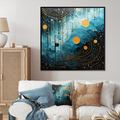 «Blue Minimalisme Moon I» sur toile